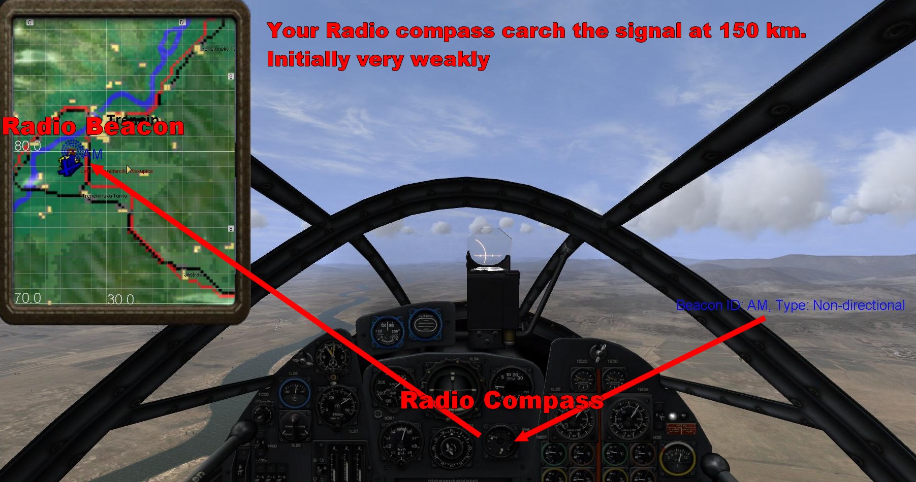 Radio compass